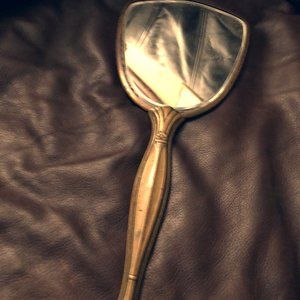 Antique Vintage Sterling Silver Vanity Mirror